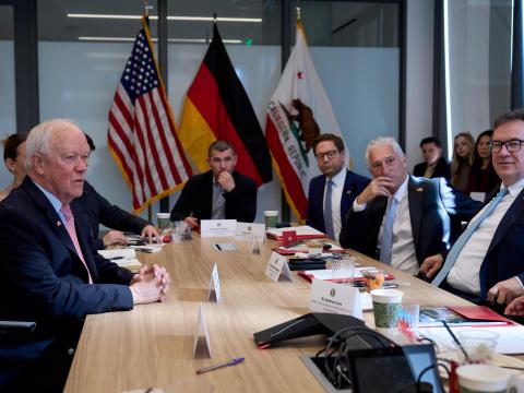 Sen. McNerney meets with the German delegation