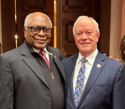 Sen. McNerney meets with Congressman James Clyburn, a longtime friend.