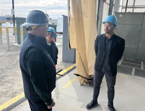 Sen. McNerney tours Heirloom carbon capture facility in Tracy.